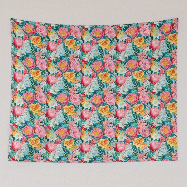 Item preview, Sunshine Tropicana: Seamless Floral Patterns designed and sold by SynthPrint.