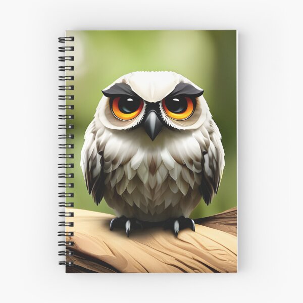 Item preview, Cute Grumpy Owl, cartoon drawing, Ai Generated Art  designed and sold by ACC .