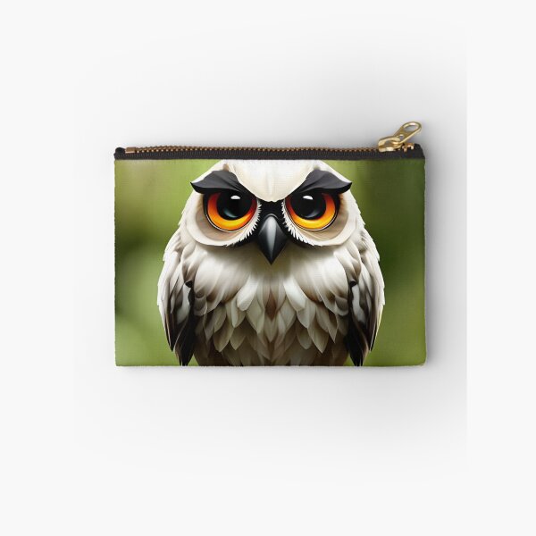 Item preview, Cute Grumpy Owl, cartoon drawing, Ai Generated Art  designed and sold by ACC .