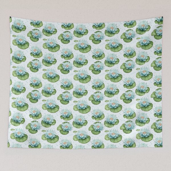 Item preview, Nature's Delicate Marvel: A Cute Giant Amazonian Water Lily Portrait designed and sold by qoodesignstudio.