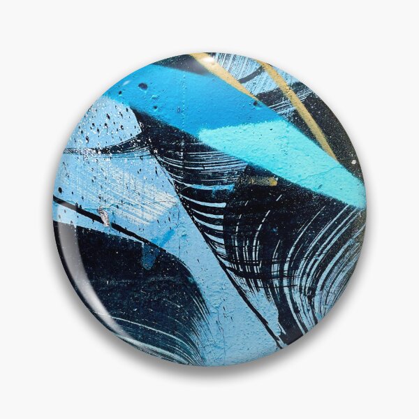 Item preview, Graffiti wall art wall art blue abstract yellow  designed and sold by Tropical Blood.