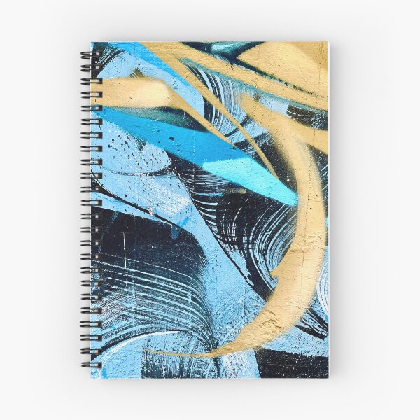 Item preview, Graffiti wall art wall art blue abstract yellow  designed and sold by Tropical Blood.