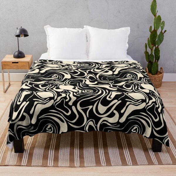 Item preview, black and ecru abstract design designed and sold by cemreyigitsahin.
