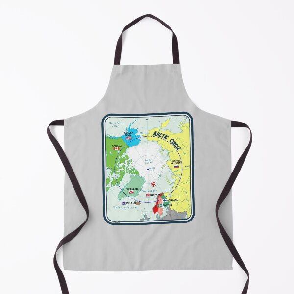Item preview, Arctic Circle North Pole Map Sticker T-Shirt 02 designed and sold by OuterShellUK.