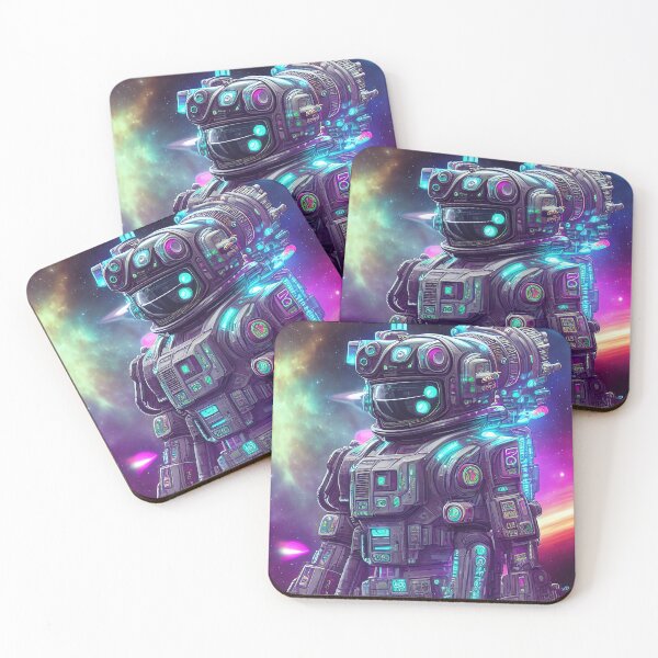 Item preview, Purple robot futuristic, scifi, robotics, cool, space, tech, cyber designed and sold by Cyber Kids.