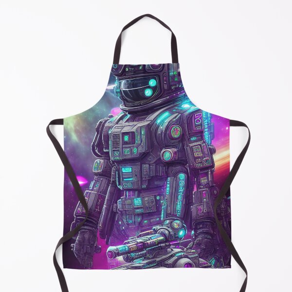 Item preview, Purple robot futuristic, scifi, robotics, cool, space, tech, cyber designed and sold by Cyber Kids.