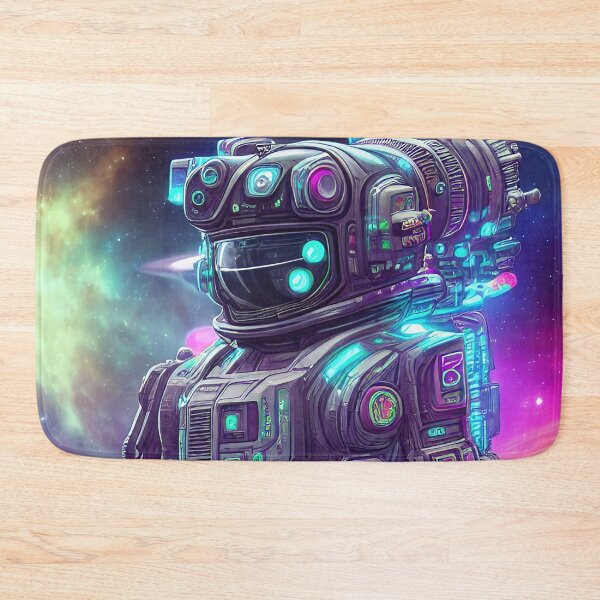 Item preview, Purple robot futuristic, scifi, robotics, cool, space, tech, cyber designed and sold by Cyber Kids.