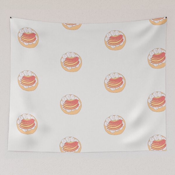 Item preview, Cake with apple slices and cream on top designed and sold by Eathusiast.