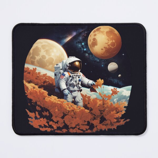 Item preview, Autumnal Astronaut in a Starry Universe designed and sold by ArtVibeInk.