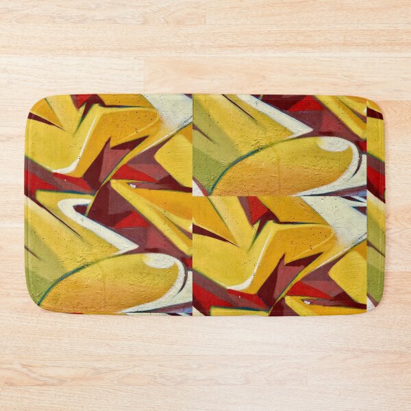 Item preview, Graffiti wall yellow red wall art  designed and sold by Tropical Blood.