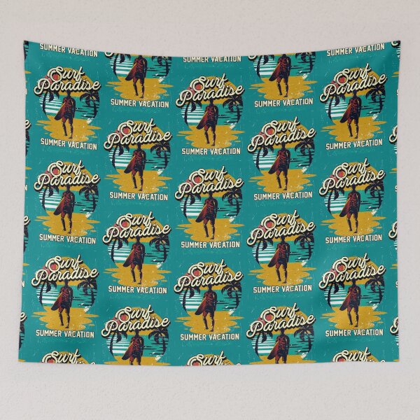 Item preview, Surf Paradise, Summer vacation, California Beach, Surfers designed and sold by uribely.