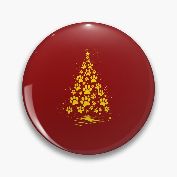 Item preview, Dog Lover Paw Print Christmas Tree 4 designed and sold by taiche.