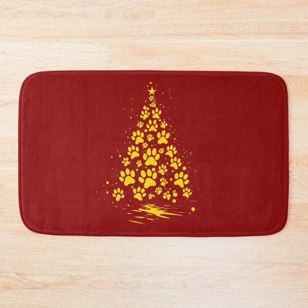 Item preview, Dog Lover Paw Print Christmas Tree 4 designed and sold by taiche.
