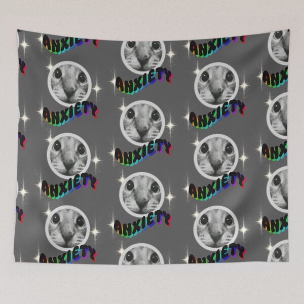 Item preview, Cat with anxiety (or any of us) designed and sold by layflys.