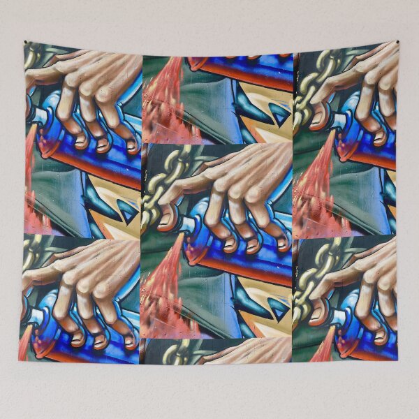 Item preview, Graffiti wall art hands spray wall art  designed and sold by Tropical Blood.