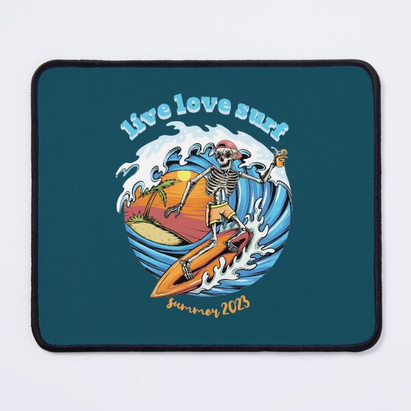 Item preview, Live Love Surfskulleton surfing designed and sold by uribely.