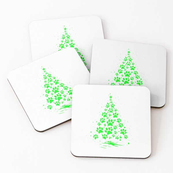 Item preview, Dog Lover Paw Print Christmas Tree 5 designed and sold by taiche.