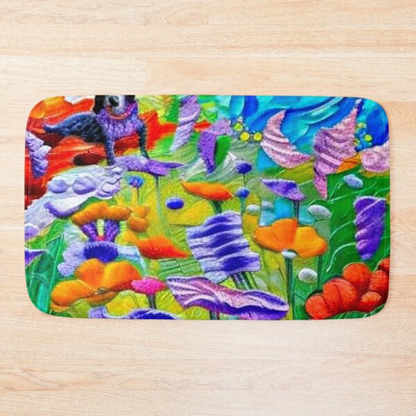 Item preview, Dog among flowers designed and sold by George Hutton Hunter.