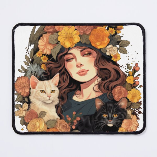 Item preview, Cat and lady designed and sold by Cat Lady's Chic Corner.