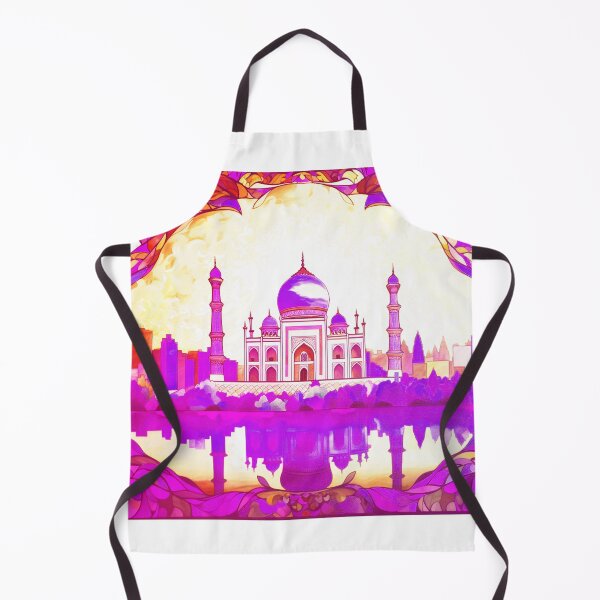 Item preview, The Taj Mahal, India, Indigo-pink, AI Generated Art - An Iconic Monument and Beautiful Tomb designed and sold by studioSharonKay.