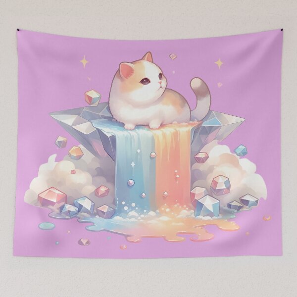 Item preview, Cat, diamond bath, pastel tone designed and sold by tasilrio.