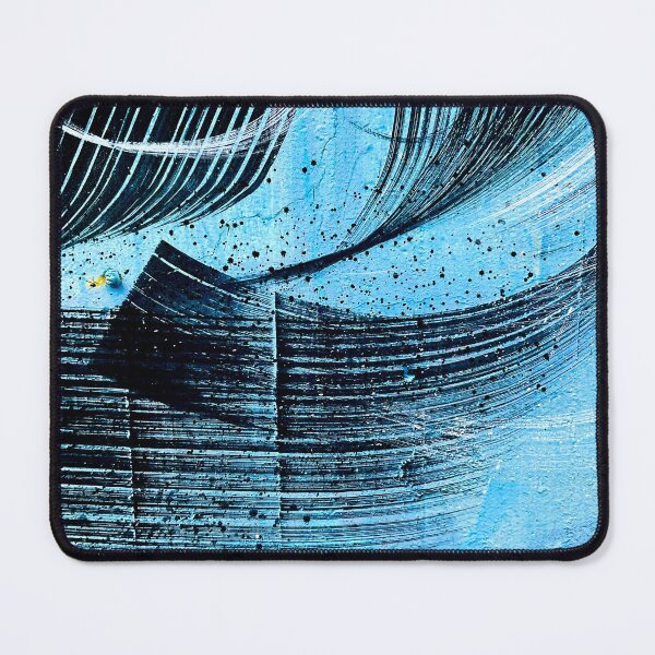 Item preview, Blue graffiti wall wall art blue art abstract designed and sold by Tropical Blood.