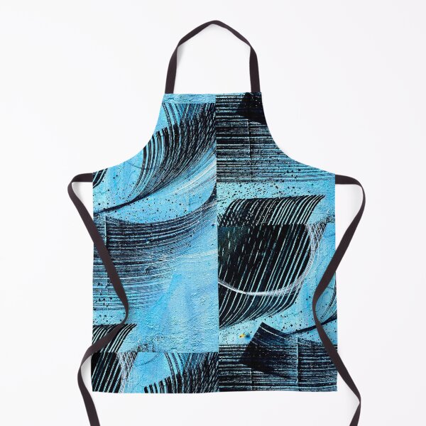 Item preview, Blue graffiti wall wall art blue art abstract designed and sold by Tropical Blood.