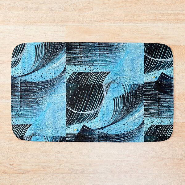 Item preview, Blue graffiti wall wall art blue art abstract  designed and sold by Tropical Blood.
