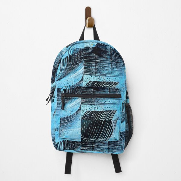Item preview, Blue graffiti wall wall art blue art abstract designed and sold by Tropical Blood.