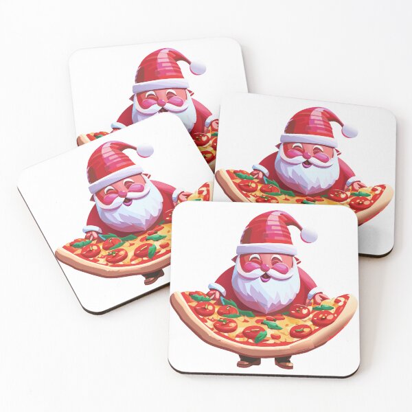 Item preview, Santa Claus Pizza Cartoon designed and sold by CekDesigns.