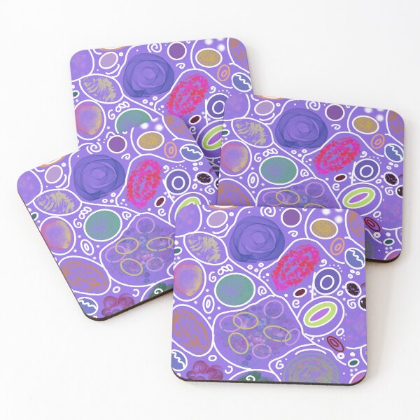 Item preview, Doodle art - Circle Overload on purple  designed and sold by Dorothea Neumann.