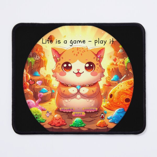 Item preview, Cat slave - Life is a game play it - cat game designed and sold by mamacub.