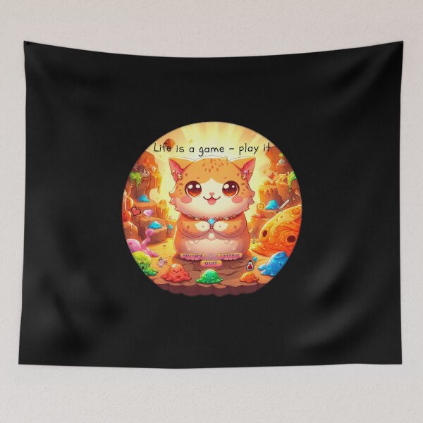 Item preview, Cat slave - Life is a game play it - cat game designed and sold by mamacub.