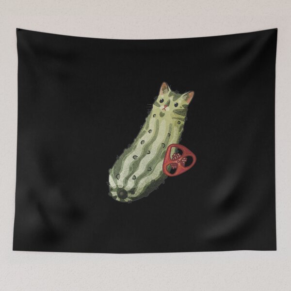 Item preview, Spicy Cat Pickle - Funny design for cats and pickles fans designed and sold by FelineEmporium.