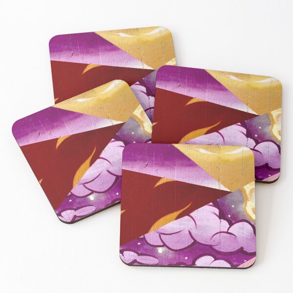 Item preview, Graffiti cloud texture wall wall art yellow red purple  designed and sold by Tropical Blood.