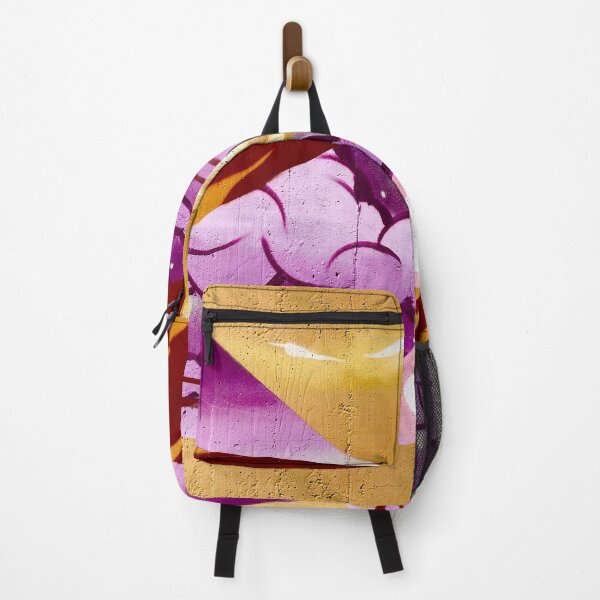 Item preview, Graffiti cloud texture wall wall art yellow red purple designed and sold by Tropical Blood.