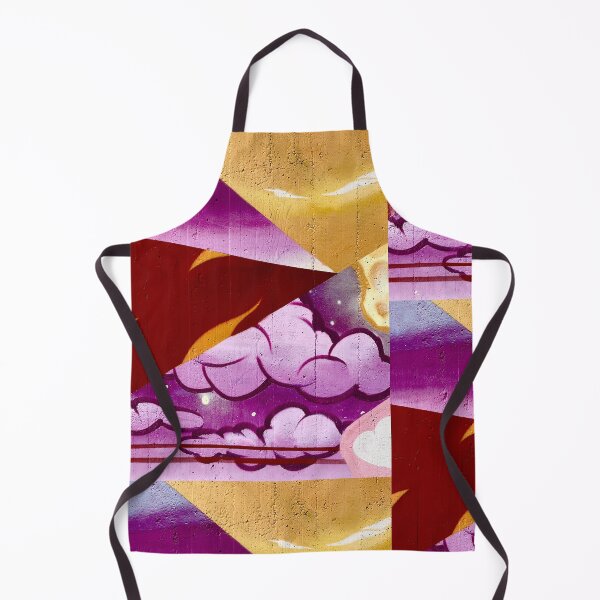 Item preview, Graffiti cloud texture wall wall art yellow red purple designed and sold by Tropical Blood.