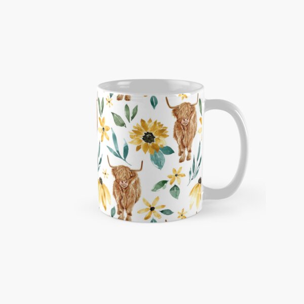 Boho Daisy Amber Glass Mug Cute Flower Coffee Cup Aesthetic 