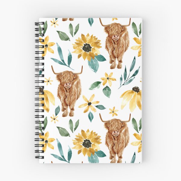 Item preview, Highland Cow With Sunflowers designed and sold by cateandrainn.