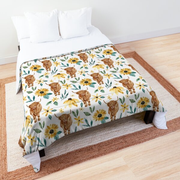 Highland Cow Bedding for Sale | Redbubble