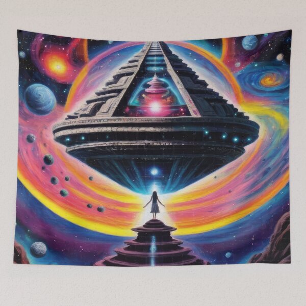 Item preview, Trippy space temple designed and sold by Pepooteric.
