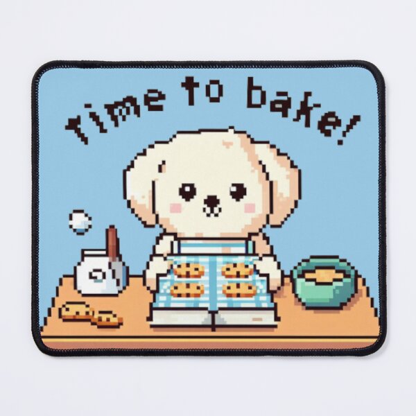 Item preview, Cute Dog Baking Cookies designed and sold by FoxOfPixels.