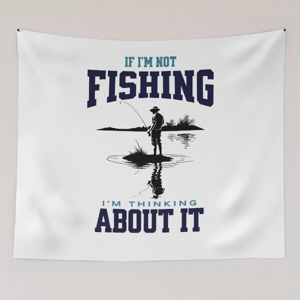Item preview, if im not fishing im thinking about it - Bow fishing - Bassmasters - Bonefish - Fishing Rod holder - Fishing is my life designed and sold by JansenGS.