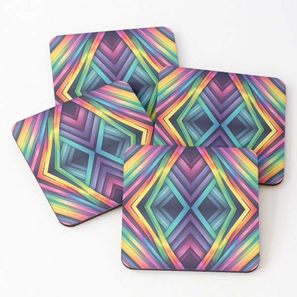 Item preview, Abstract pattern of colorful lines designed and sold by studio468.