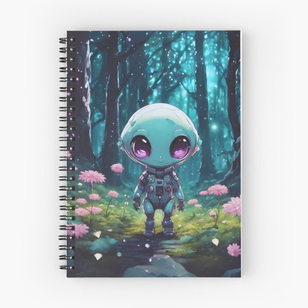 Item preview, Cute Alien In The Forest designed and sold by letsgetinspired.