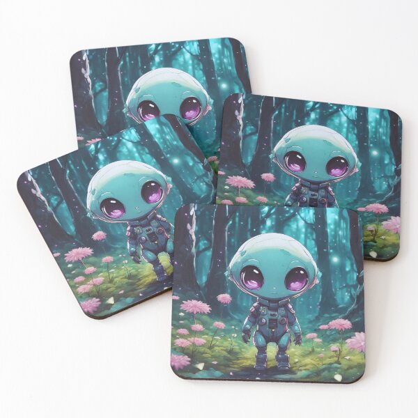 Item preview, Cute Alien In The Forest designed and sold by letsgetinspired.