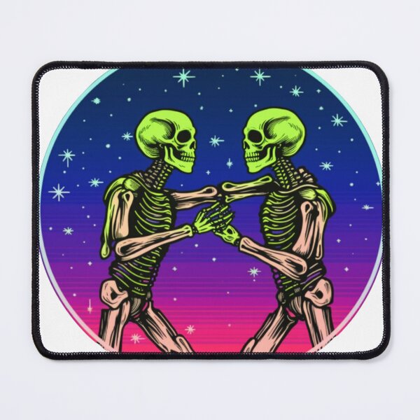 Item preview, skeleton couple in space designed and sold by Genoslugcs.