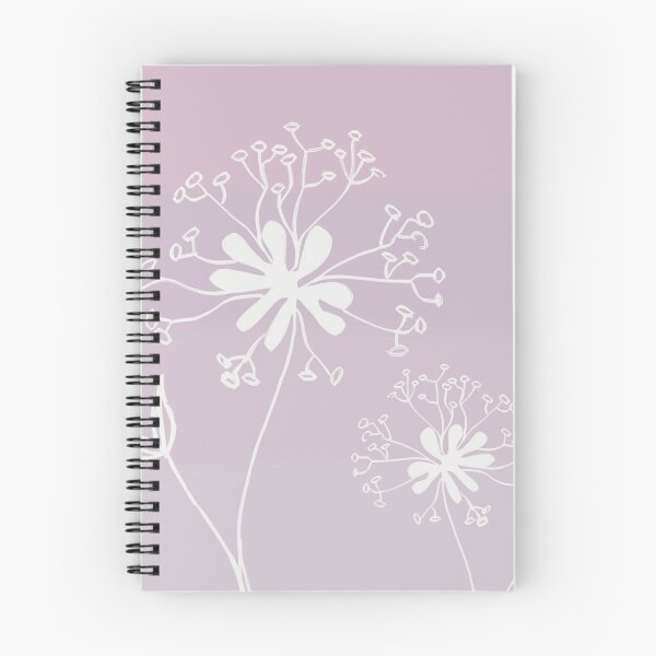 Item preview, Pink and Grey Gradient with White Dandelion  designed and sold by RabbitHeartArt.