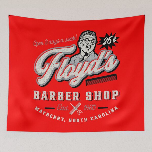 Item preview, Floyd's Barber Shop Estd. 1960 designed and sold by Alema Art.