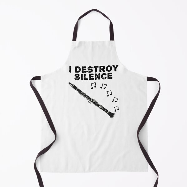 Item preview, Clarinet, I Destroy Silence, Clarinetist Woodwind Musician designed and sold by doodlerob.